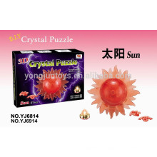 Hot sale crystal 3D puzzle sun 41PCS avec lumière